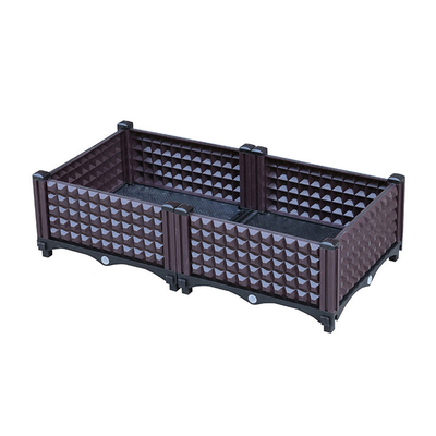 กล่องชาวไร่รูปสี่เหลี่ยมผืนผ้า Pvc ที่ผ่านไม่ได้กล่องพลาสติก Veggie Planter 120cm Length