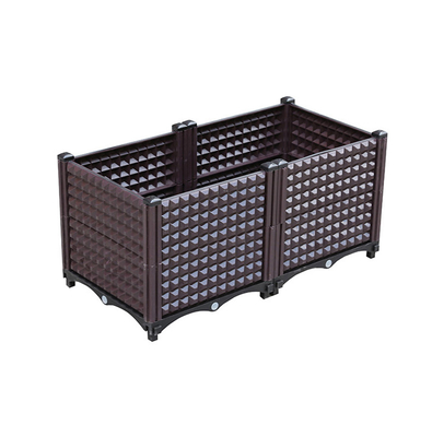 ความต้านทานการกัดกร่อนกล่อง Pvc Planter ขนาดใหญ่ Minimalist ถังขยะพลาสติกในร่ม