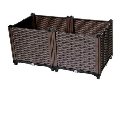 ความต้านทานการกัดกร่อนกล่อง Pvc Planter ขนาดใหญ่ Minimalist ถังขยะพลาสติกในร่ม