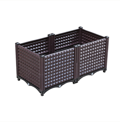 SGS Commercial Plastic Garden Planter Box ทนต่อสภาพอากาศติดตั้งง่าย