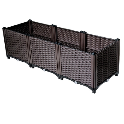 หน้าแรก Drainable Deep Root Plastic Deck Planter Boxes ความต้านทานการกัดกร่อน