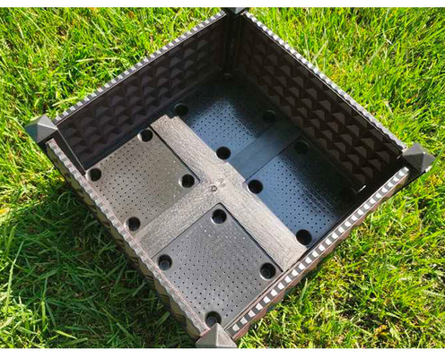 คุณภาพสูง Yard สวนดอกไม้ Planter กล่องสี่เหลี่ยมผืนผ้า Grow Garden Bed ผักปลูกContainer