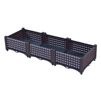 CE ISO9001 Polypropylene Planter Box พลาสติกยกสวนเตียง Planter Kit