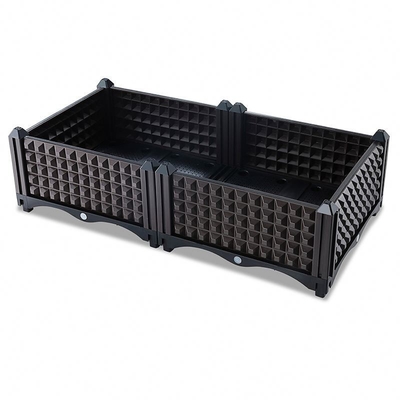คุณภาพสูงสวนกลางแจ้งปลูกกล่อง Backyard Garden กระถางต้นไม้พลาสติกยก Garden Bed Planter Box