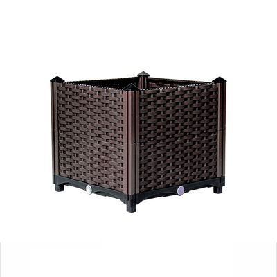 High quality rectangular plastic plant container for outdoor garden container for planting cornucopia flowers fruits