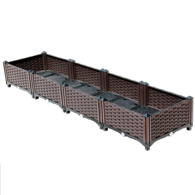 High quality rectangular plastic plant container for outdoor garden container for planting cornucopia flowers fruits