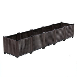 High quality rectangular plastic plant container for outdoor garden container for planting cornucopia flowers fruits