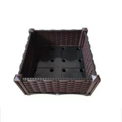 กล่องปลูกผักพลาสติกสองชั้นแบบเคลื่อนย้ายได้ Outdoor UV Resistant