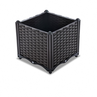 ร้านอาหาร Patio Plastic Garden Planter Box 160 * 40 * 37 ซม. โลโก้ Customized