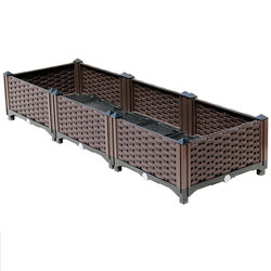 ISO9001 Brown Plastic Grow Box กล่องพลาสติกชาวไร่รีไซเคิล UV Resistant